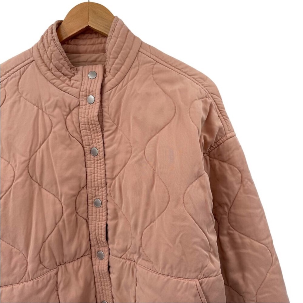 Anthro BLANK NYC Blush Pink Quilted Bomber Jacket - Picture 9 of 15